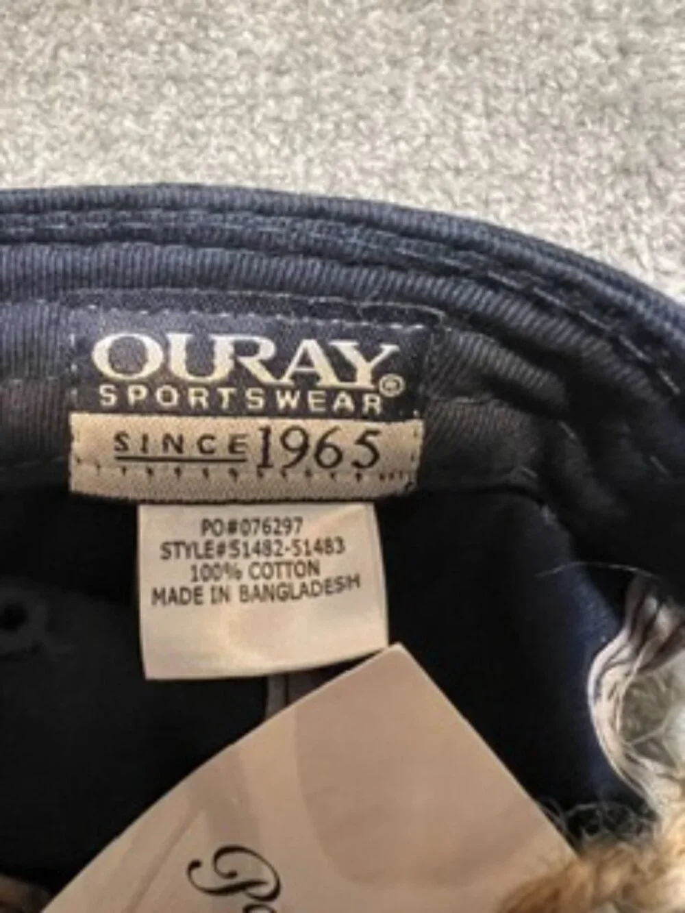 NWT Ouray Sportswear Paramount Studios Navy Blue tie-dye Cotton Baseball Cap